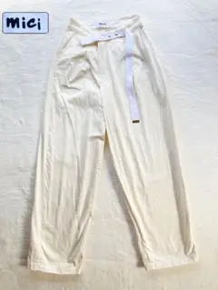 mici アイボリー ガウチョパンツ