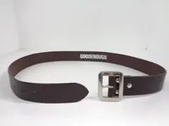 レア！GOOD ENOUGH ロゴ型押し本革レザーベルト size34 ブラック レア！GOOD ENOUGH ロゴ型押し本革レザーベルト size34 ブラック