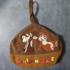 【東京ディズニーリゾート限定】チップ&デール ドングリポーチ【ヴィンテージ】中古