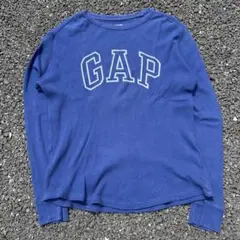 GAP ネイビー ロングスリーブ ワッフル地Sサイズ