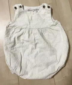 natural basic styleオーガニックコットンノースリーブロンパース
