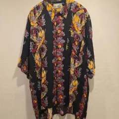 Hawaiian Monticerutti 90s ドラゴン ハワイアンシャツ