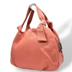 美品　グレ　ハンドバッグ　ピンク　ワンショルダー　レザー　本革　GRES　T7
