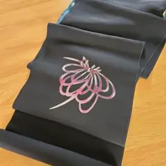 大島　帯地　紐菊　名古屋帯