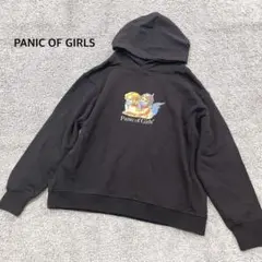 【PANIC OF GIRLS】プリントパーカー プルーオーバー ブラック
