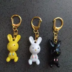 ウサギのキーホルダー　３匹セット