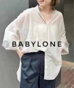 BABYLONE ローンボリュームチュニックブラウス