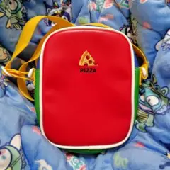 カラフルなピザデザインショルダーバッグ