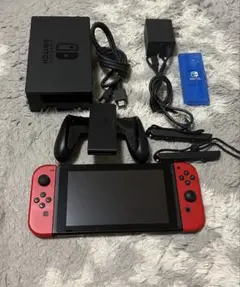Nintendo Switch カスタム 限定 カラーレッド 128GBSD付き