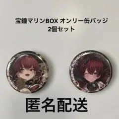 宝鐘マリンBOX オンリー缶バッジ　2個セット