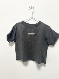 グレー クロップドTシャツ 95cm メッセージ入り