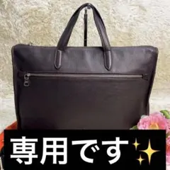 ロエベ 2way ビジネスバッグ レザー ロゴ アナグラム レザー 革 メンズ