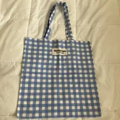 フライングタイガーギンガムチェックトートバッグ