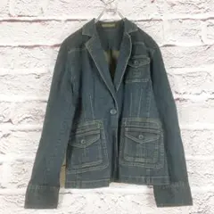 r271 ESPIE' ダークブルー デニムジャケット テーラード