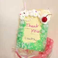 【メロンクリームソーダ】ホイップデコトレカケースキーホルダー