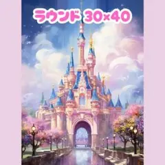 No.1236 ダイヤモンドアートキット ラウンド 風景 お城