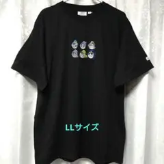 忍たま乱太郎 六年生 刺繍 Tシャツ 黒 LLサイズ