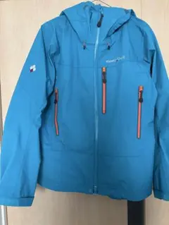 【美品】mont-bell ゴアテクス防水ジャケット 青