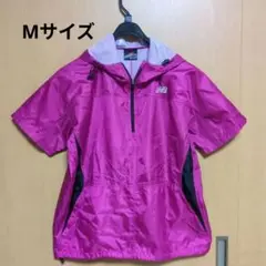 New Balance フード付きウィンドブレーカー M ピンク