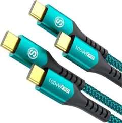 USB TypeCケーブル　1M/2本　100W iPhone MacBook