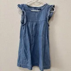 GAP デニムノースリーブワンピース 100cm