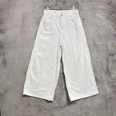 UNIQLO JEANS♡ハイライズ スーパーワイドジーンズ ホワイト 27