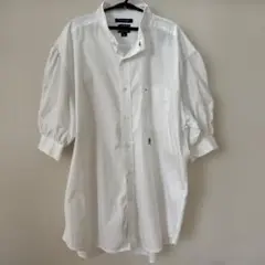 TOMMY HILFIGER レースリメイクシャツ 古着