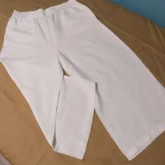 H＆M リネンワイドパンツ ホワイト レイヤード 春夏