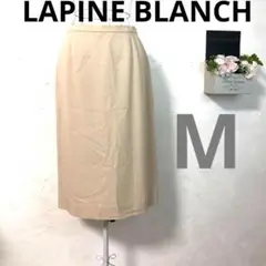 【美品A】LAPINE BLANCHE タイトスカート スリット38 ベージュ