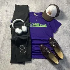 c-boy style ストリートコーデ シティーボーイ 古着 パープル