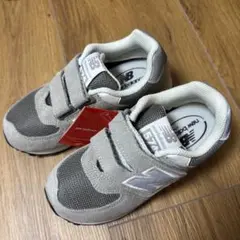 新品　new balance 574 グレー スニーカー　18cm