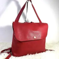 【極美品】YUFU ユフ リュック A4 2WAY 軽量 牛革 バックパック