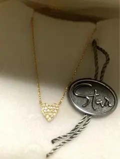 スタージュエリー 18k ハートネックレス