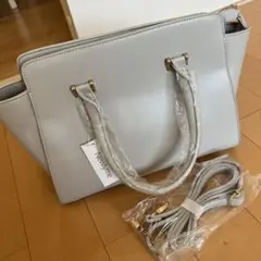 新品　Newlyme グレー ショルダーバッグ