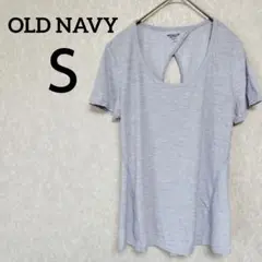 美品✨OLD NAVY【Ｓ】 ACTIVE バックオープンTシャツ グレー
