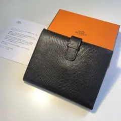 HERMES エルメス ジュラ ドゥ リザード　美品 HERMES(エルメス)/ジュラ・ドゥ/リザード・セミマット×ダーク
