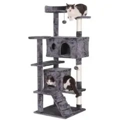 キャットタワー 猫タワー 爪とぎ 据え置き 大型猫 子猫 ネコタワー135cm