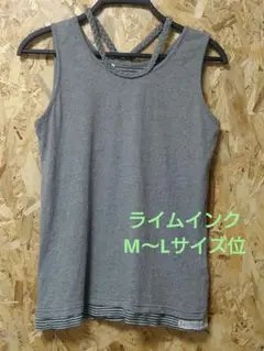 ライムインク　重ね着風タンクトップ　M〜Lサイズ位