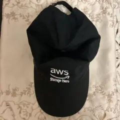 未使用 Amazon AWS アマゾン クラウドサービス オール刺繍 黒 CAP