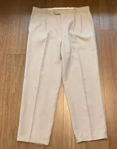 60s〜80sユーロヴィンテージ　ツータックワイドスラックス　opti zip