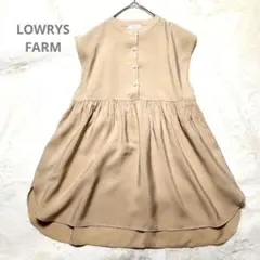 ローリーズファーム　ノースリーブチュニック　ブラウス　ベージュ