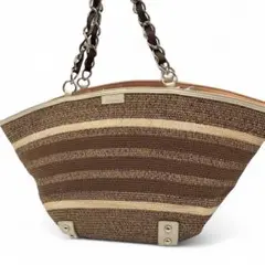 【良品】　バーバリーブルーレーベル　かごバッグ　ホースロゴ　キャンバス× レザー 2025年最新】BURBERRY BLUE LABEL かごバッグの人気アイテム