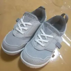 ASICS グレー スニーカー　18.5cm
