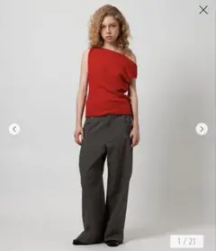 ＜ATTISESSION＞ウエストストリング ワイドパンツ