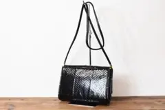グッチ レディース パイソン レザー コンパクト ショルダーバッグ ゴールド