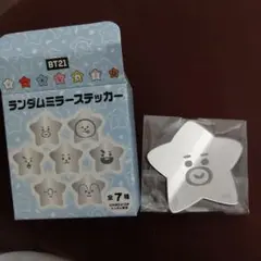 BT21 ランダムミラーシール 星形 TATA