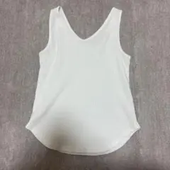 GU ホワイト タンクトップ M