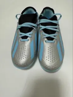 adidas Messi サッカーシューズ シルバー/ライトブルー