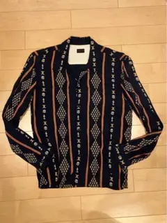 R.J.B☆レーヨンシャツ☆ネイビー☆40サイズ