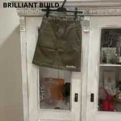 未使用 ブリリアントビルド スカート S ブラウンカーキ ウエストゴム ゴルフ